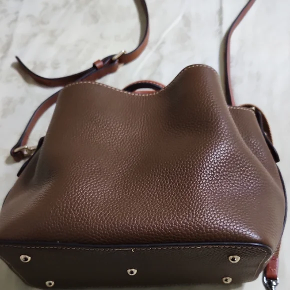 Dooney & Bourke Rich Brown Leather Satchel - Picture 10 of 16